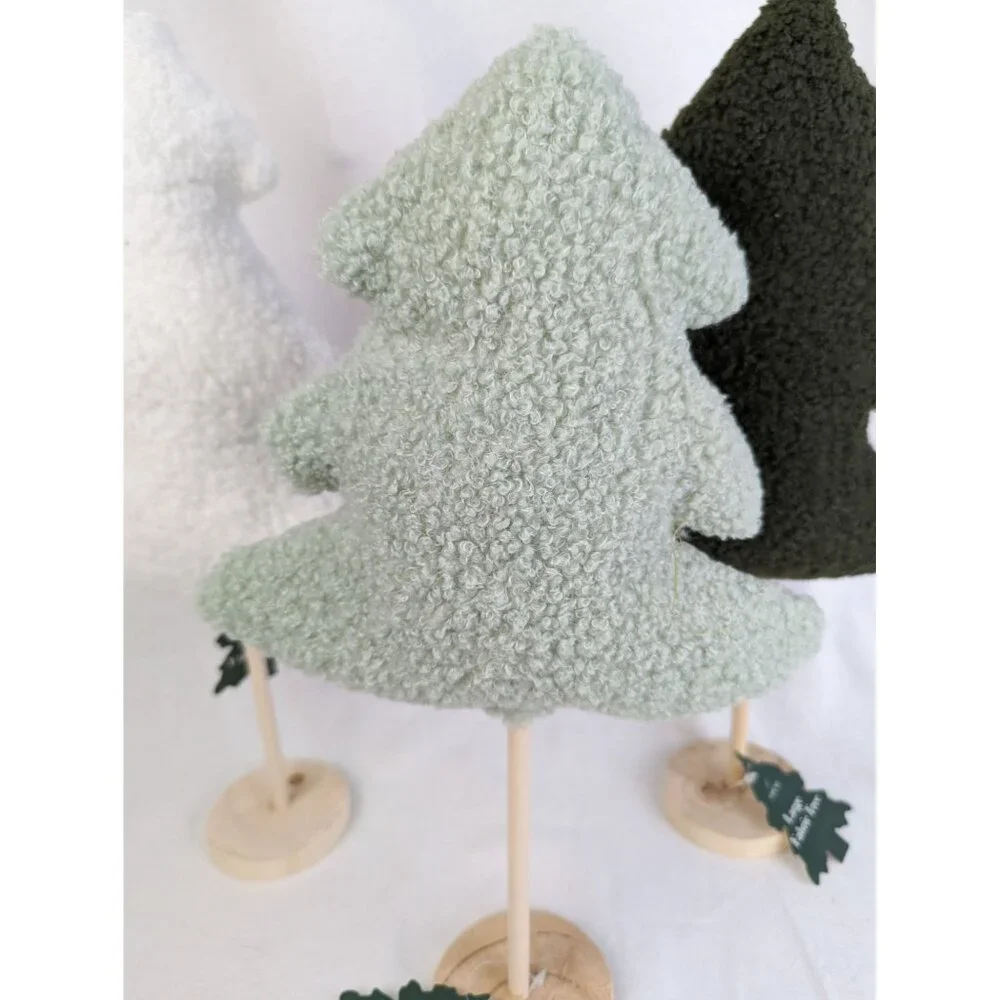 Target Bullseye's Playground Fuzzy Fleece Felt Rustic Farmhouse Christmas Trees
